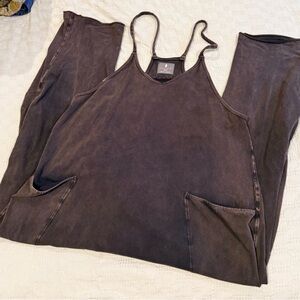 FP Movement by Free People Charcoal Jumpsuit